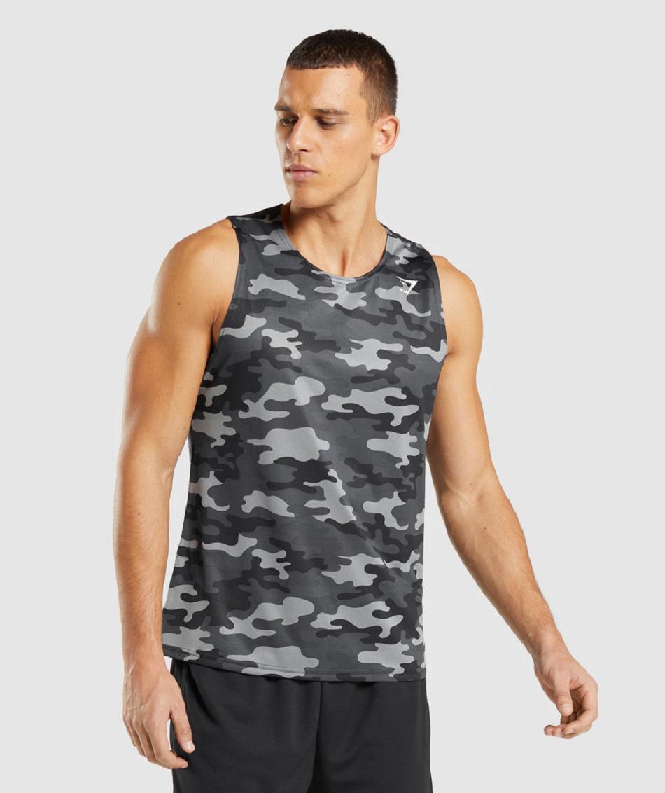 Podkoszulki Męskie Gymshark Arrival Szare | PL 4036LIS